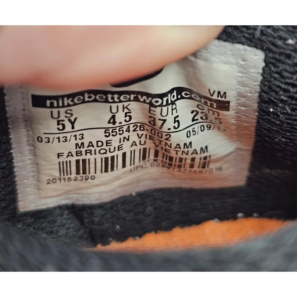 NIKE AIR MAX 2013 Sneakers Size 5Y Black Camo Mesh Lace Up Shoes Fits Womens 6.5